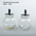 GLASS OIL JAR WITH VARIOUS LID