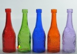 GLASS SMALL BOTTLE WITH color