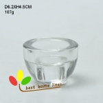 Glass candle holder  clear color