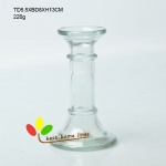 Glass candleholder  clear color