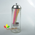 glass storage jar for straw