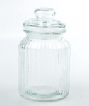 GLass jar 900ml with glass lid
