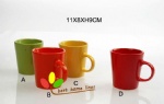 colorful mug 11 oz stoneware meterial