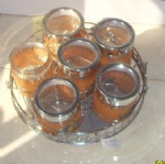 Gloden metal rack with storage jar