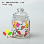 Glass jar with glass lid 260ml