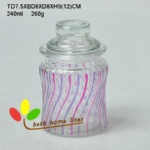 Glass jar hand -painted