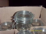 Glass clips jar 200ml kichen craft jar