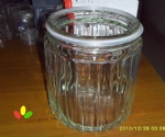 Glass jar with seal