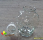 Glass dispenser jar