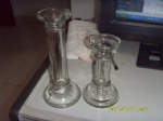 Glass candleholder